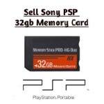 Sony PSP 32GB Memory Stick Pro Duo – official PSP memory card front view